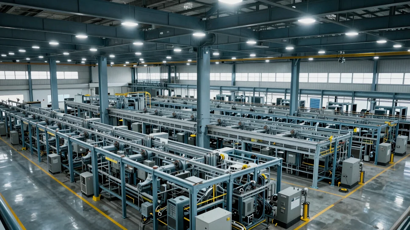 Infraestructura industrial organizada con sistemas de control amb